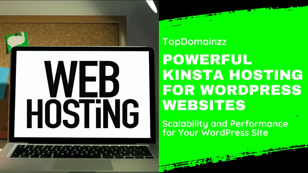 Discover lightning-fast, secure, and scalable WordPress hosting with Kinsta at Topdomainzz.com. Boost your website's performance with advanced technology and expert support.