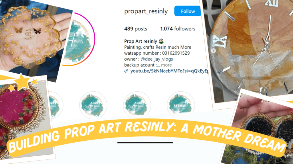 From Struggles to Success: How Mrs. Abdullah Turned Her Challenges into Prop Art Resinly.A powerful story of resilience, Mrs. Abdullah founded Prop Art Resinly to support her family, turning her challenges into a successful resin art business.